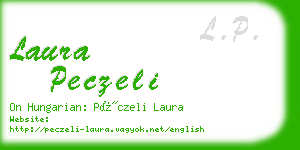 laura peczeli business card